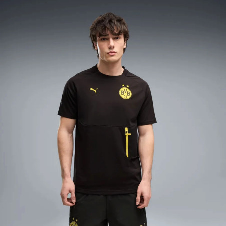 T-shirt Dortmund PumaTech noir jaune