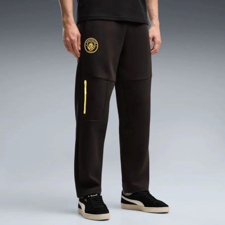 Pantalon survêtement Manchester City PumaTech noir jaune