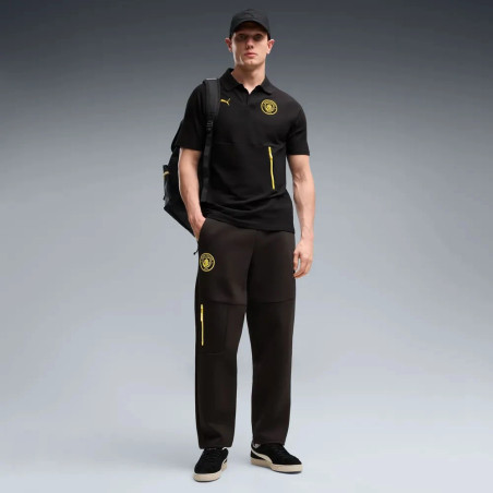 Pantalon survêtement Manchester City PumaTech noir jaune