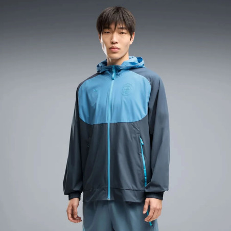 Veste survêtement Manchester City PumaTech Woven bleu