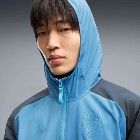 Veste survêtement Manchester City PumaTech Woven bleu