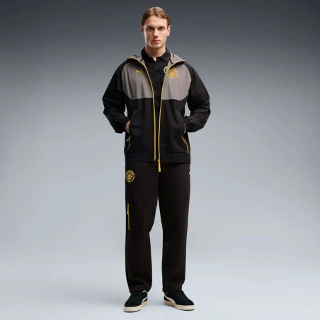 Veste survêtement Manchester City PumaTech Woven noir jaune