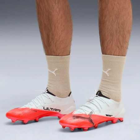 Puma Ultra Nitro 7 Ultimate FG blanc rouge