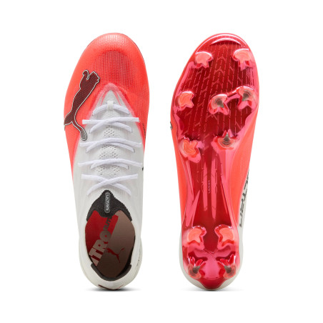 Puma Ultra Nitro 7 Ultimate FG blanc rouge