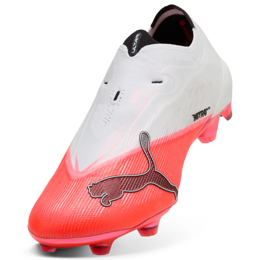 Puma Ultra Nitro 7 LaceLess Ultimate FG blanc rouge