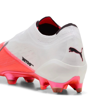 Puma Ultra Nitro 7 LaceLess Ultimate FG blanc rouge