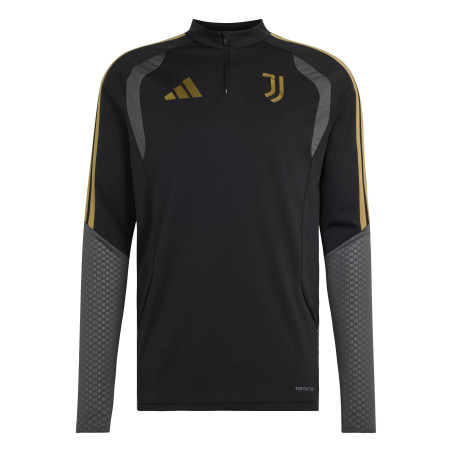 Sweat zippé Juventus noir or