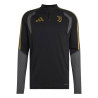 Sweat zippé Juventus noir or