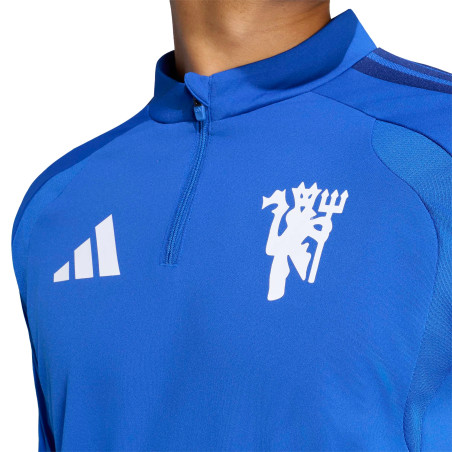 Sweat zippé Manchester United bleu