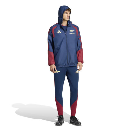 Veste imperméable Arsenal bleu rouge