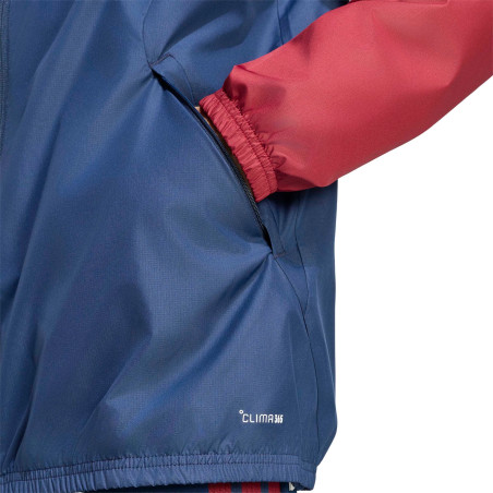 Veste imperméable Arsenal bleu rouge