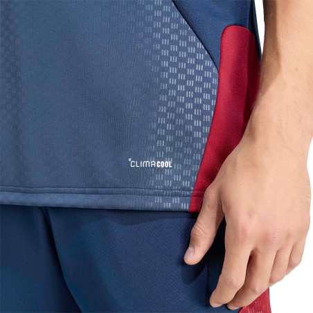 Maillot entraînement Arsenal bleu rouge