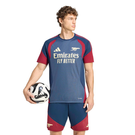 Maillot entraînement Arsenal bleu rouge