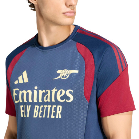Maillot entraînement Arsenal bleu rouge