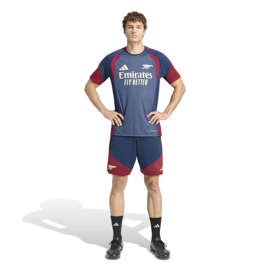Short entraînement Arsenal bleu rouge