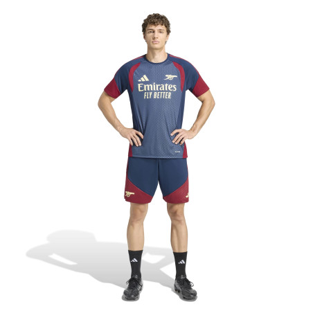Short entraînement Arsenal bleu rouge