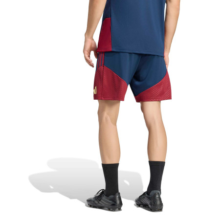 Short entraînement Arsenal bleu rouge