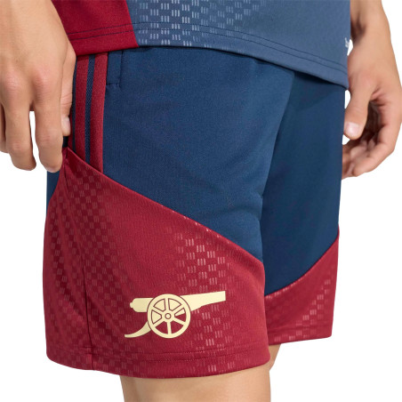 Short entraînement Arsenal bleu rouge