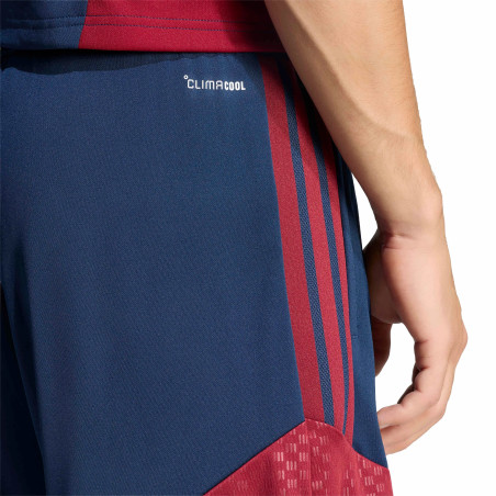 Short entraînement Arsenal bleu rouge