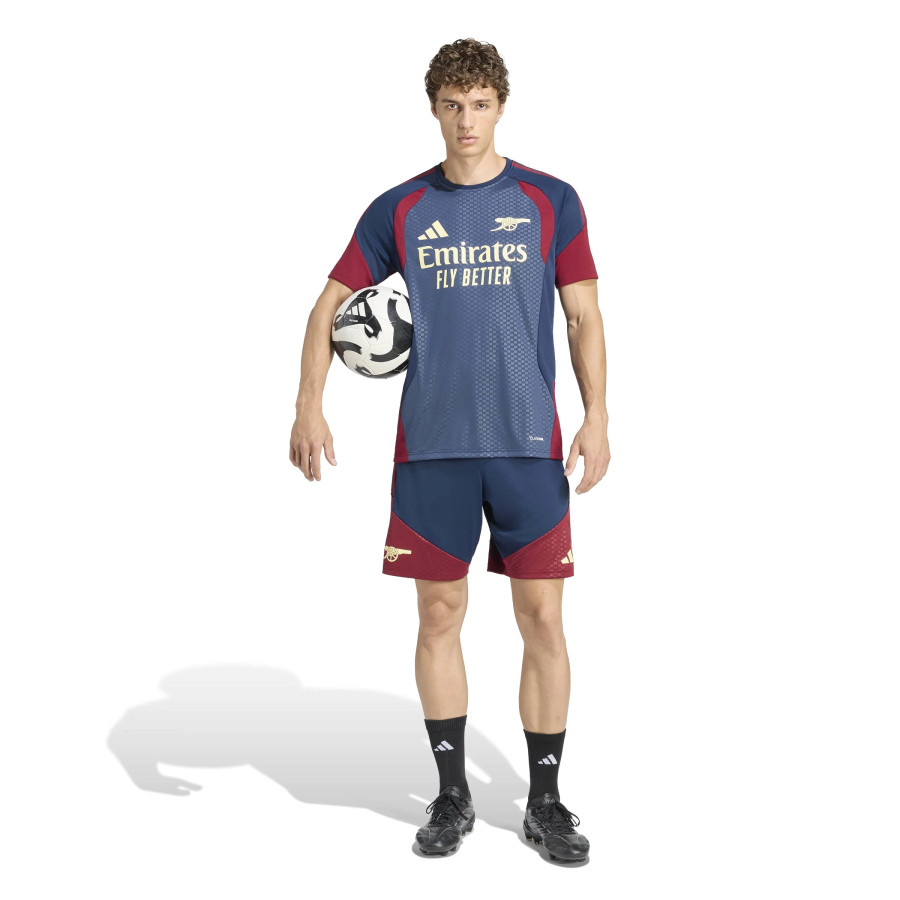 Short entraînement Arsenal bleu rouge