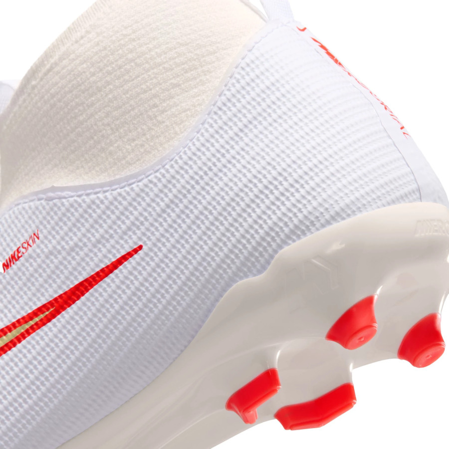 Nike Air Zoom Mercurial Superfly 11 junior Academy FG/MG blanc rouge