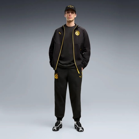 Pantalon survêtement Dortmund PumaTech Woven noir jaune