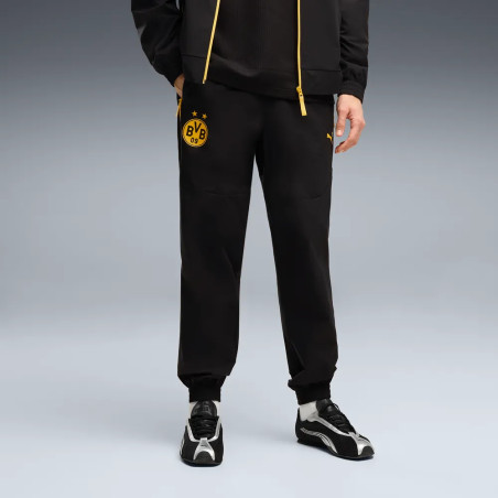 Pantalon survêtement Dortmund PumaTech Woven noir jaune