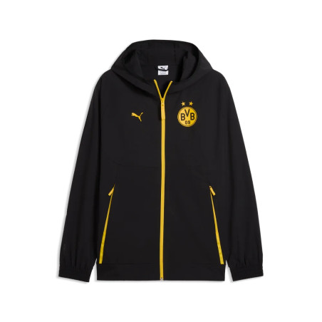 Veste survêtement Dortmund PumaTech woven noir jaune