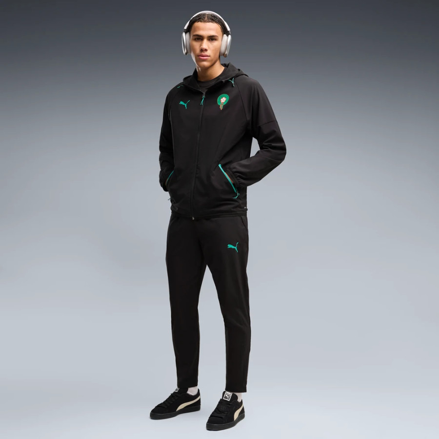 Veste survêtement Maroc Powertrain Woven noir vert