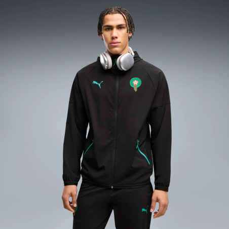 Veste survêtement Maroc Powertrain Woven noir vert