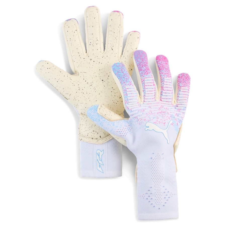 Gants gardien Puma Future Ultimage couture négatives blanc rose