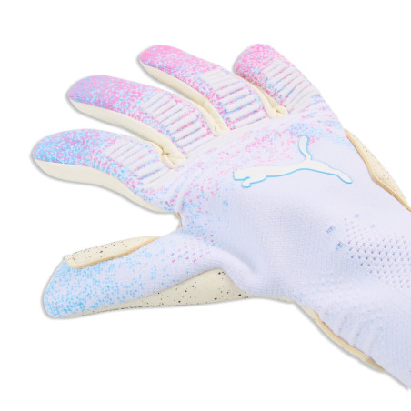 Gants gardien Puma Future Ultimage couture négatives blanc rose