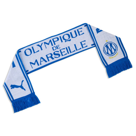 Echarpe OM Essential blanc bleu