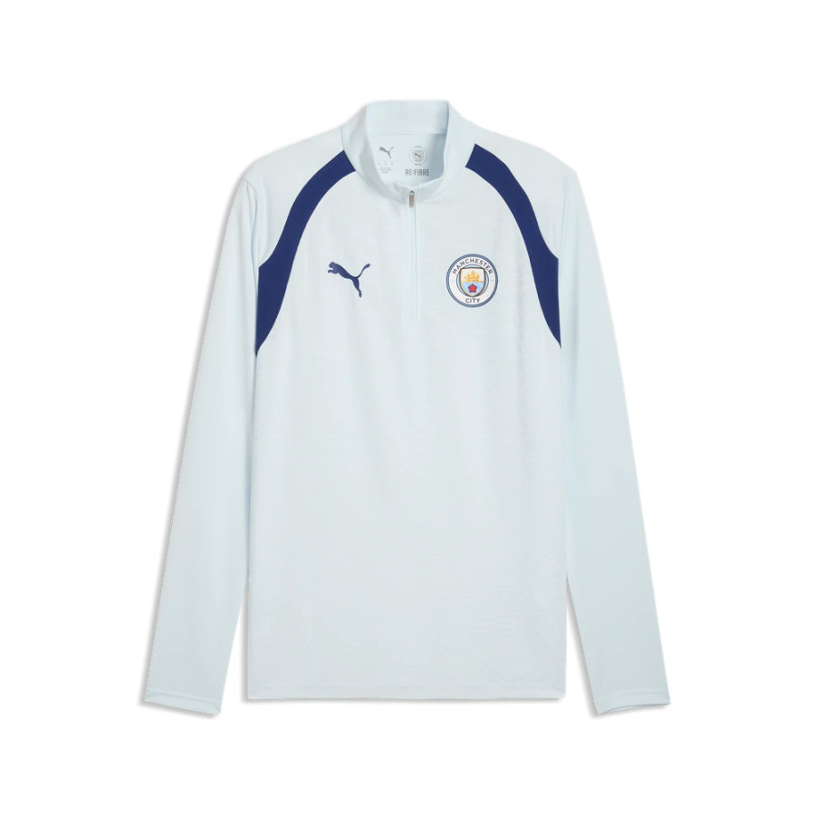 Sweat zippé Manchester City bleu ciel