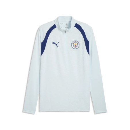 Sweat zippé Manchester City bleu ciel