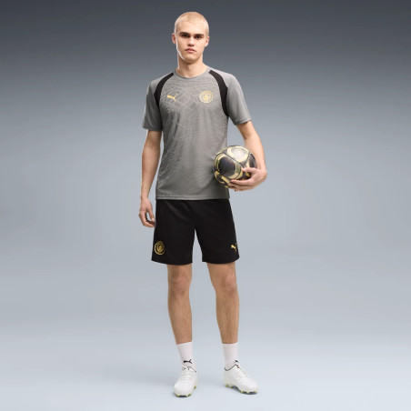 Short entraînement Manchester City noir jaune