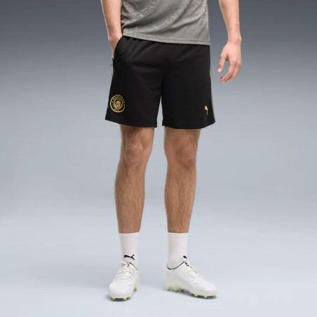 Short entraînement Manchester City noir jaune
