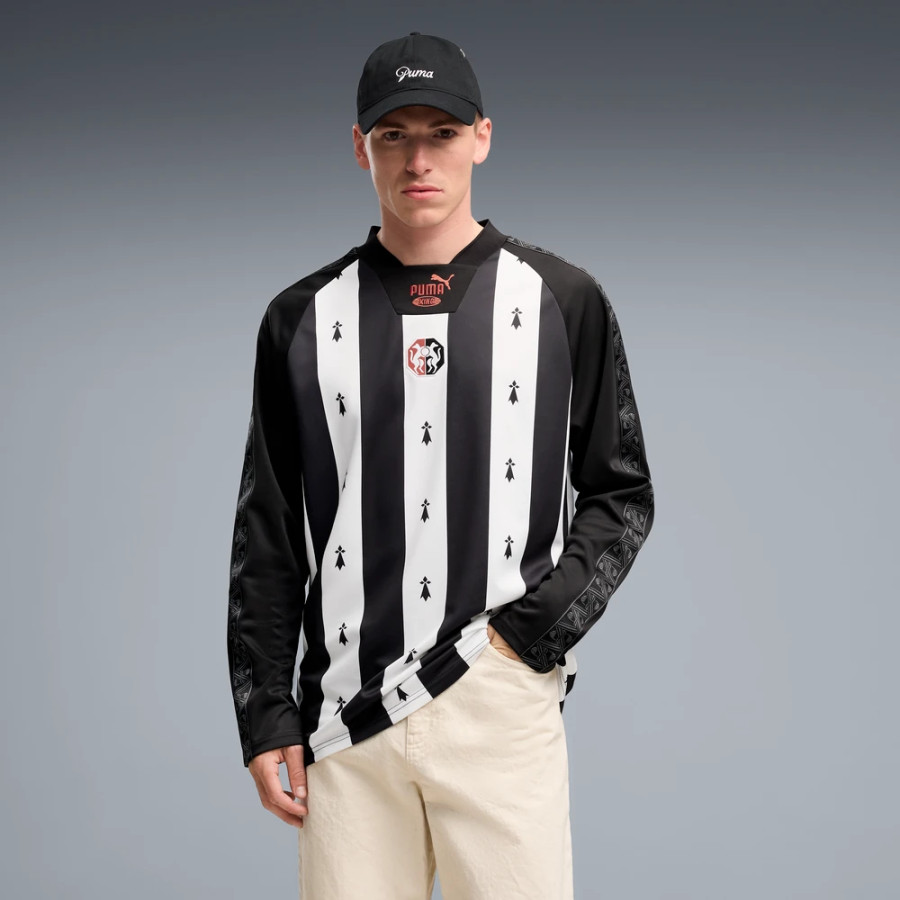 Maillot Stade Rennais King manches longues noir blanc