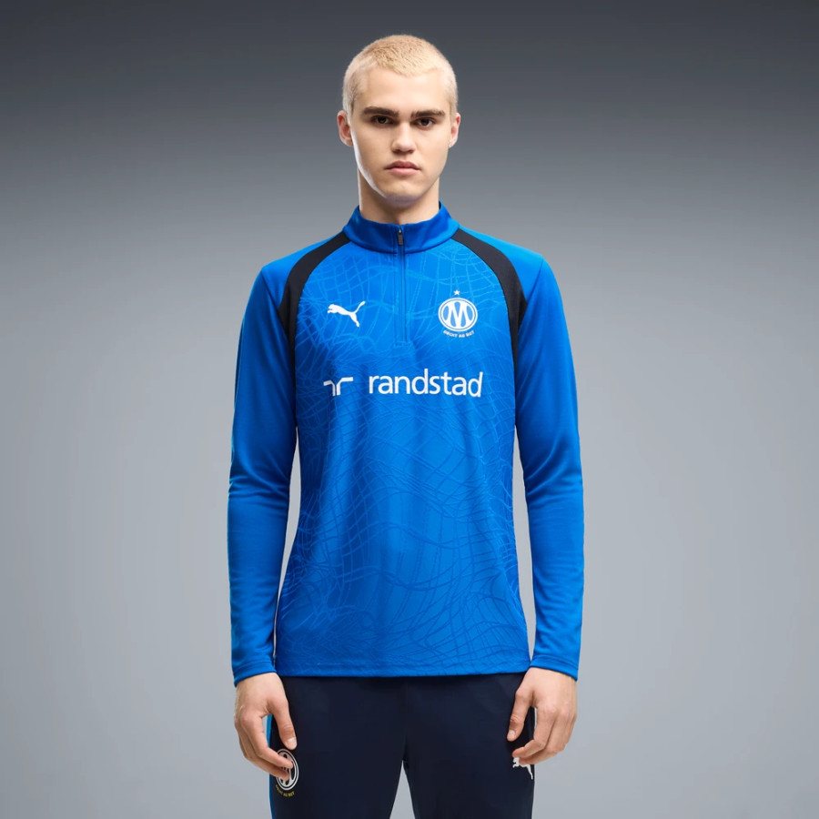 Sweat zippé OM bleu noir