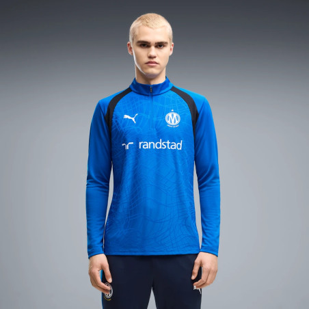Sweat zippé OM bleu noir