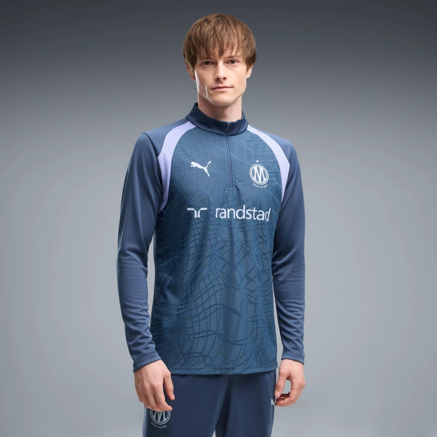 Sweat zippé OM bleu violet