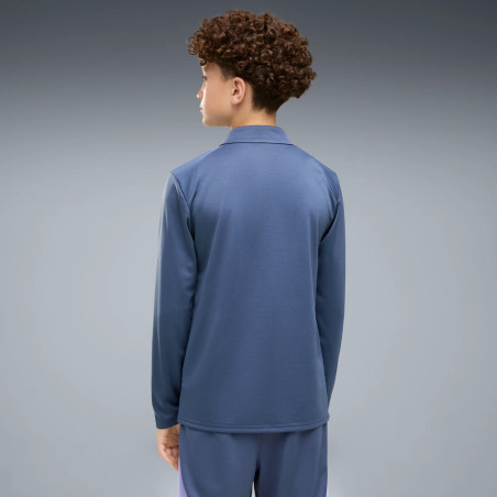 Sweat zippé junior OM bleu violet