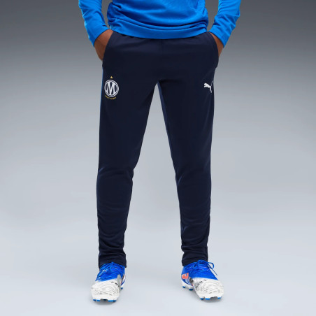 Pantalon entraînement junior OM noir bleu