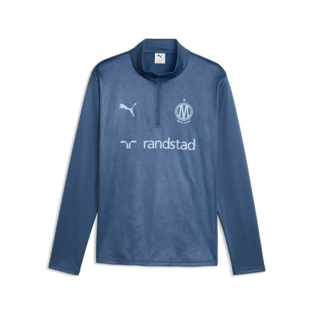 Sweat zippé OM Warm bleu