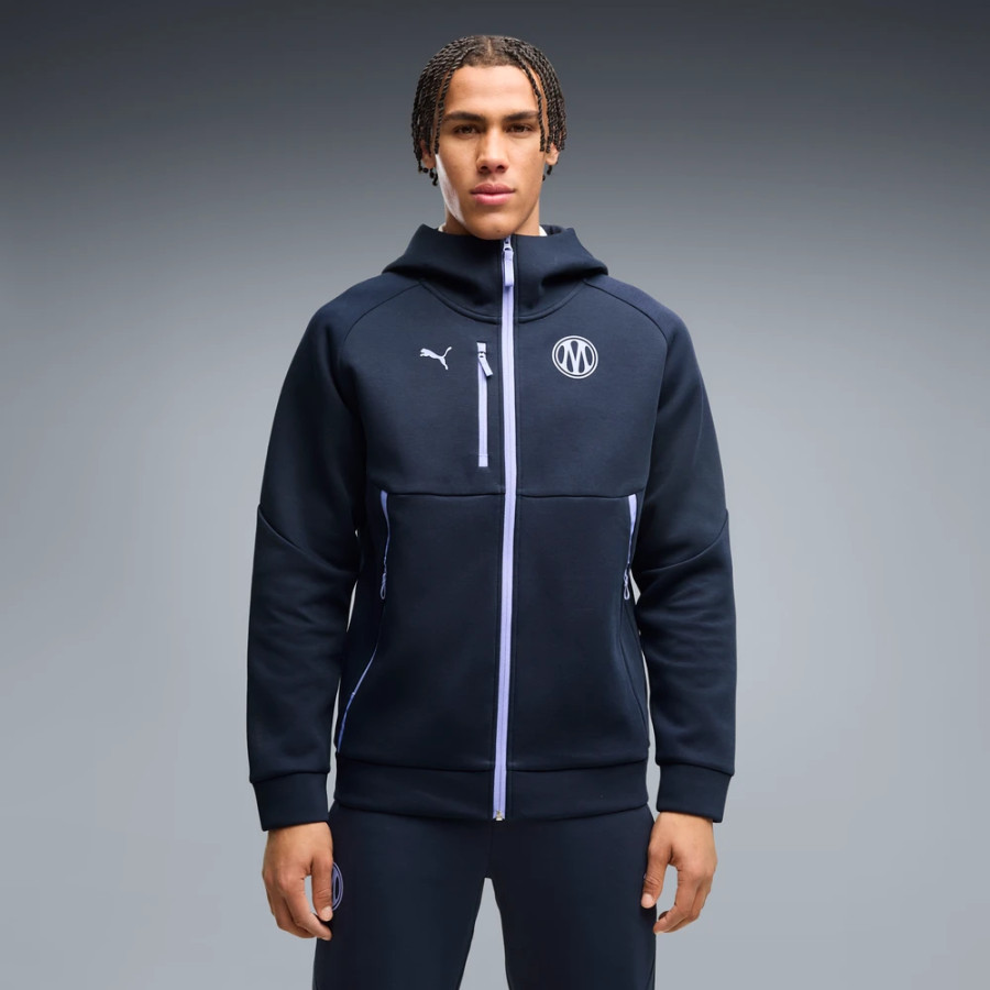 Veste survêtement OM PumaTech FZ bleu violet