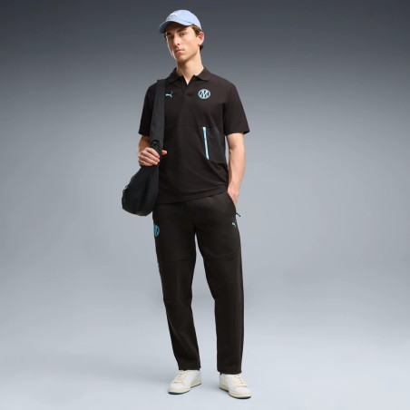 Pantalon survêtement OM PumaTech FZ noir bleu