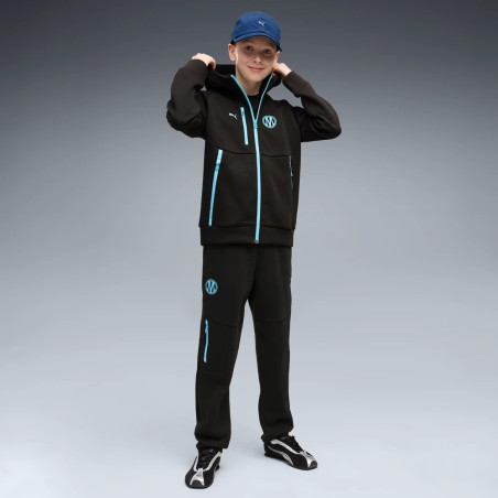 Veste survêtement junior OM PumaTech FZ noir bleu