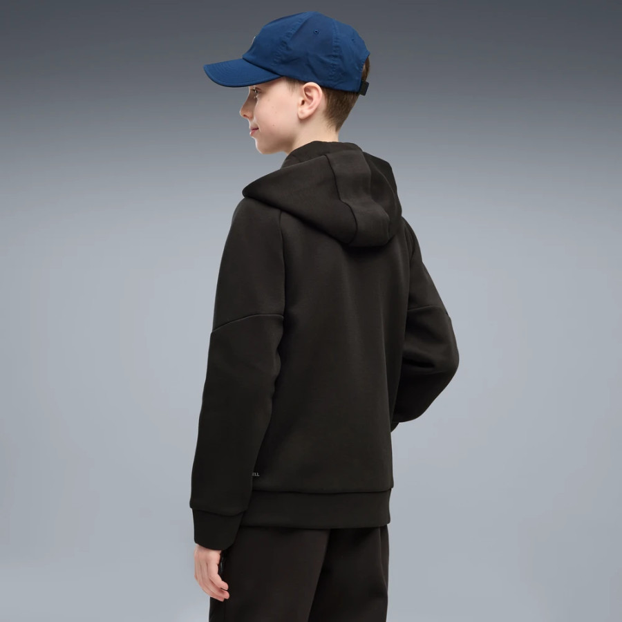 Veste survêtement junior OM PumaTech FZ noir bleu