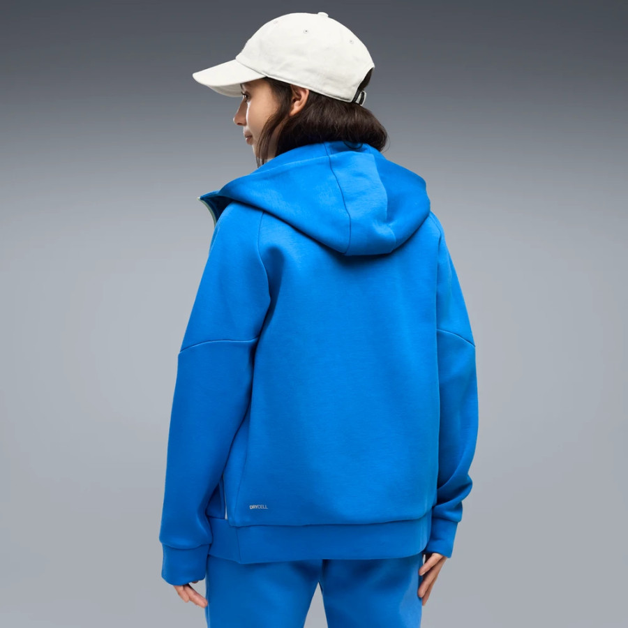 Veste survêtement junior OM PumaTech FZ bleu blanc