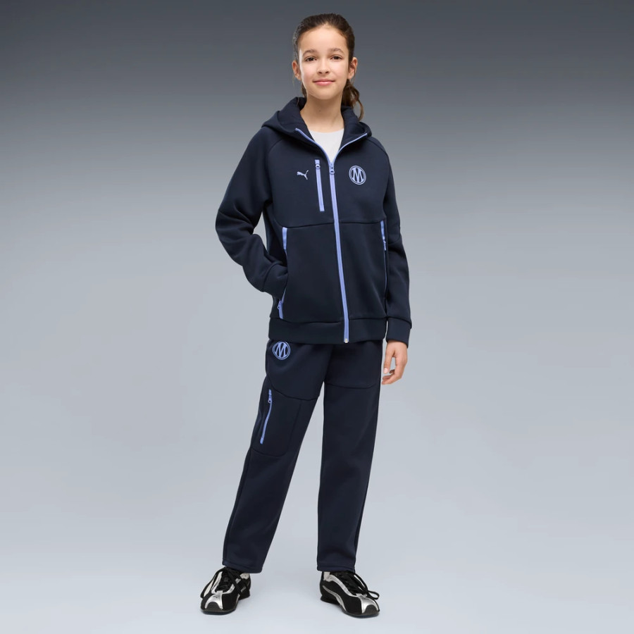 Veste survêtement junior OM PumaTech FZ bleu violet